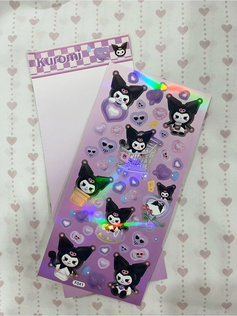 SANRIO KUROMI BUNDLE - Purple Stationery Set with Figurines